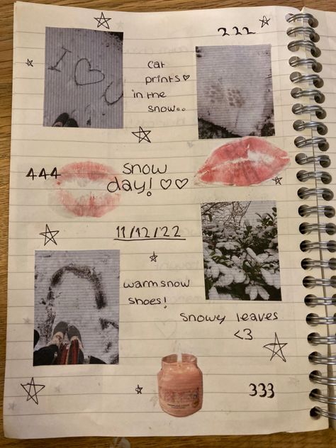 Snow Journal Ideas, Winter Journal Ideas Aesthetic, Downtown Girl Journal Ideas, Downtown Journal, Downtown Girl Journal, Snow Coquette, It Girl Journal, Writing Tiktoks, Downtown Girl Winter