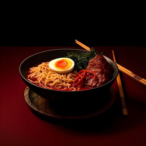 Photo professional photography image of ... | Premium Photo #Freepik #photo Noodle Food Photography, Chinese Restaurant Photography, Valentine Food Photography, Premium Food Photography, Ramen Photography, Chinese Food Photography, Ramen Aesthetics, Noodles Photography, Ramen Ideas