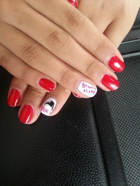 Bruno Mars Bruno Mars Inspired Nails, Bruno Mars Nails, Bruno Mars, Nails Art, Mars, Nail Colors, Nct, Nail Art, Nails