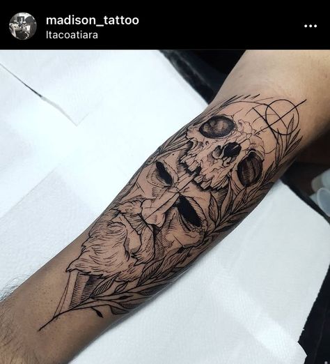 Greek Mythology Skull Tattoo, Hades Tattoo Mythology, Hades Tattoo Design Greek Mythology, Hades Tattoos, Hades Tattoo Design, Greek Sleeve Tattoo, Greek Mythology Sleeve, Full Leg Tattoo, Ballerina Tattoo