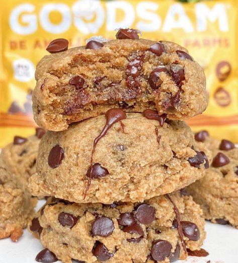 Tahini Chocolate Chip Cookies Recipe | Paleo, Vegan, Keto — MaddHealthy | Health Consultant Tahini Chocolate Chip Cookies, Tahini Chocolate, Tahini Cookies, Keto Diets, Chocolate Chip Cookies Recipe, Paleo Vegan, Vegan Keto, Super Yummy, Cookie Scoop