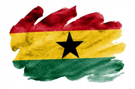 Ghana flag is depicted in liquid waterco... | Free Photo #Freepik #freephoto #watercolor #paint #flag #world Ghana Flag Aesthetic, Ghana Country, Ghana Flag, African Map, Liquid Watercolor, Motifs Perler, Happy Independence, Watercolor Paint, Flag Design