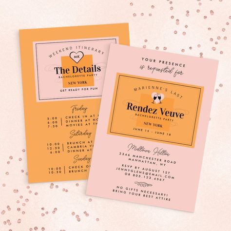 Last Rendez Veuve Bachelorette Weekend Invitation  Zazzle Veuve Before Vows Bachelorette, Veuve Bachelorette, Bachelorette Champagne, Veuve Before Vows, Champagne Bachelorette Party, Veuve Cliquot, Bridal Shower Champagne, Bachelorette Planning, Bachelorette Weekend Invitations