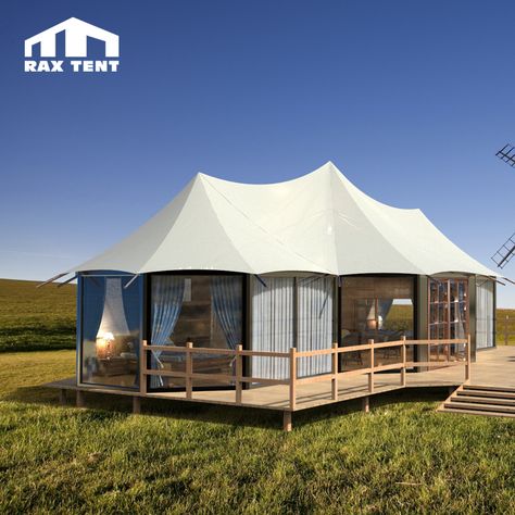 100 Sqm Tent House For Permanent Living Luxury Tent Home With Glass Wall - Buy Tent House,Luxury Tent,Tent Home Product on Alibaba.com Tent Home, Eco Cabin, Tent House, Resort Luxury, Glamping Tent, Membrane Structure, Living Luxury, Glamping Resorts, Camping Hacks Diy