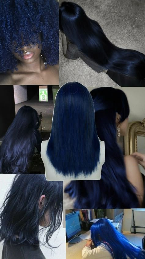 Dark Blue Hair, Cute Hair Colors, Hair Inspiration Long, Hair Streaks, Dyed Hair Inspiration, Hairstyles For Layered Hair, Hair Inspiration Short, Hair Dye Ideas, Pretty Hair Color