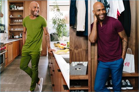 Karamo Brown wears a burgundy H&M polo with blue mélange pants. Karamo Brown Style, Karamo Brown, Gus Kenworthy, Fashion 2024, King Of Pops, Men's Clothes, Brown Fashion, Fashion Inspiration, Men's Clothing