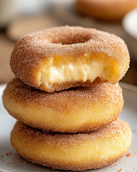 Bake these irresistible Churro Cheesecake Donut Cookies—a perfect blend of churro, cheesecake, and donut in one delightful dessert. Churro Cheesecake Ideas, Baked Churro Donut Recipes, Churro Donuts Baked, Churro Cheesecake Donut Cookies, Churro Inspired Desserts, Churro Cheesecake, Donut Dessert, Dairy Free Cream, Sweet Breakfast Treats