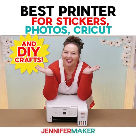 Best Printer for Stickers, Photos, Cricut, and DIY Crafts! Diy Retaining Wall, Holiday Place Cards, Craft Organization Diy, Diy Sharpie Mug, Paper Flower Wall Art, Door Mat Diy, Fall Friends, Diy Sharpie, Diy Sweater