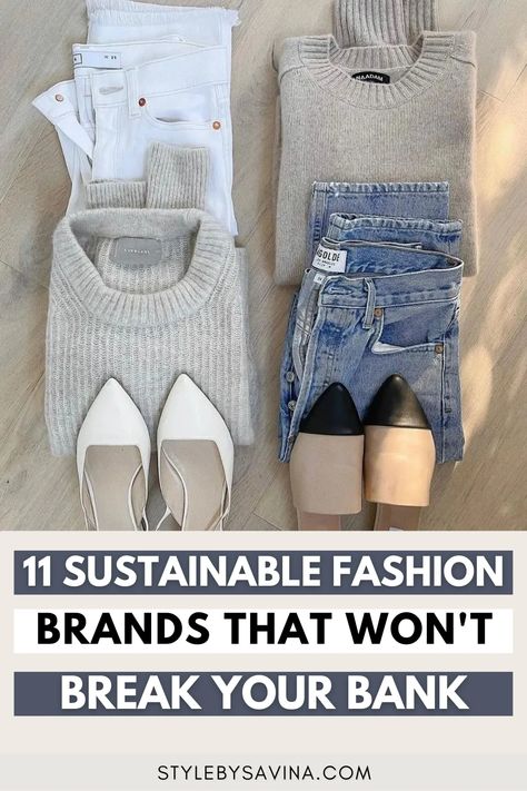 11 Sustainable Fashion Brands That Won't Break Your Bank Sustainable Capsule Wardrobe, Minimalist Fashion Winter, Australian Clothing Brands, Creating A Capsule Wardrobe, Eco Friendly Clothing Brands, Minimalist Fashion Summer, Capsule Wardrobe Work, Sustainable Clothing Brands, Ethical Fashion Brands