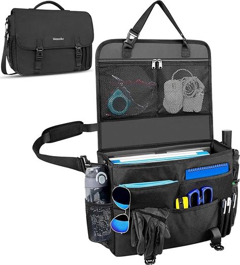 Amazon.com: MENZOKE Patrol Bag Law Enforcement, Car Front Seat Organizer, Hanging Passenger Seat Storage Bag with 17 Inch Laptop Sleeve, Water Resistant Men Backseat Messenger for Truck Office, Police Car, Black : Sports & Outdoors Car Front Seat, Police Patrol, Rv Tires, Car Black, Passenger Seat, Tactical Backpack, Seat Storage, Car Seat Accessories, Police Car