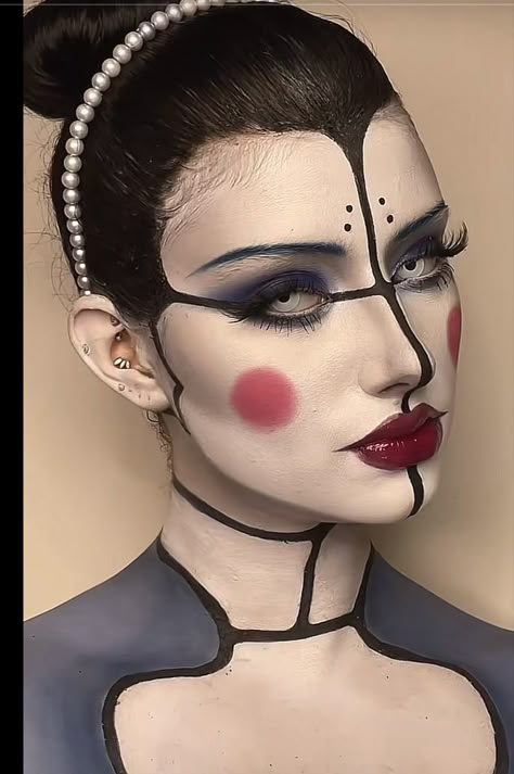 Ballora Inspired Outfits, Fnaf Ballora Cosplay, Ballora Costume, Fnaf Cosplay Makeup, Ballora Cosplay, Fnaf Makeup, Fnaf Cosplays, Monster High Makeup, Fnaf Costume