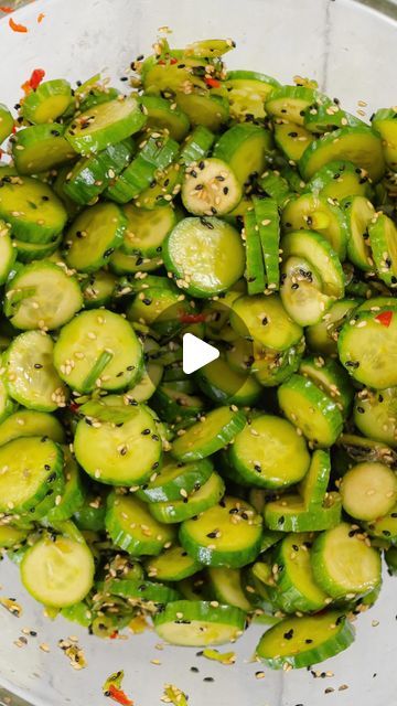 Andy Hay on Instagram: "Follow @andyseastcoastkitchen_ for more fun and approachable recipes.
•
This marinated cucumber salad is bright, fresh, and lovely. This salad goes with everything, and is a lovely dish to bring to a potluck or BBQ. Quick and easy; keep it cold in the fridge and enjoy throughout the week.
•
Comment “Recipe” below for the full recipe sent to you" Japanese Cucumber Salad, Smashed Cucumber, East Coast Kitchen, Smashed Cucumber Salad, Spicy Cucumber Salad, Coast Kitchen, Marinated Cucumbers, Asian Cucumber Salad, Million Dollar Baby