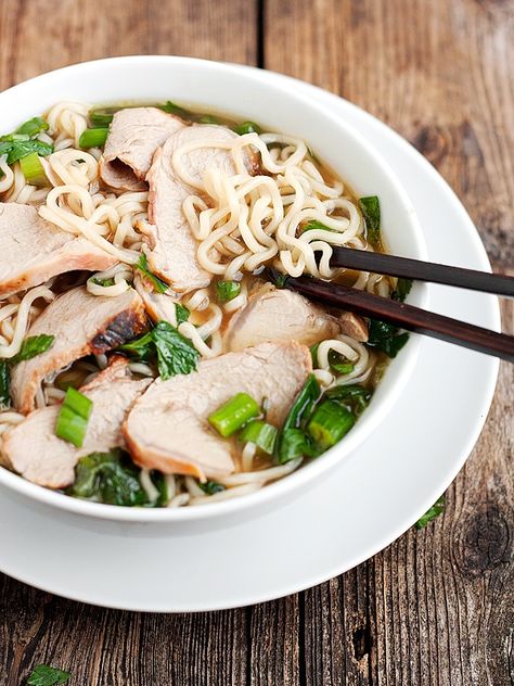 Pork Noodle Soup, Pork Ramen, Char Siu Pork, Pork Seasoning, Pork Noodles, Ramen Noodle Soup, Ramen Noodle Recipes, Char Siu, Asian Soup