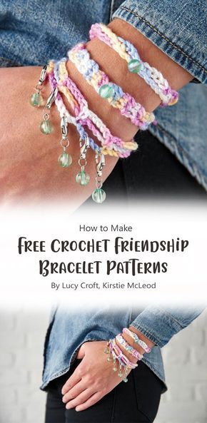 Crochet Bracelet Patterns, Diy Crochet Bracelet, Crochet Bracelet Pattern, Crochet Beaded Bracelets, Crochet Jewelry Patterns, Crochet Cord, I Cord, Diy Bracelets Patterns, Crochet Bracelet