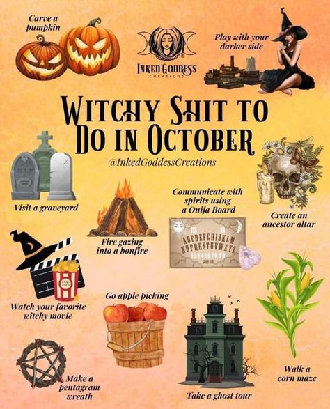 Hedge Witch Aesthetic Outfit, Things To Do In October, October Magic, Personal Rituals, Wicca Holidays, Magickal Correspondences, Beginner Witchcraft, Witchcraft Tarot, Blessed Samhain