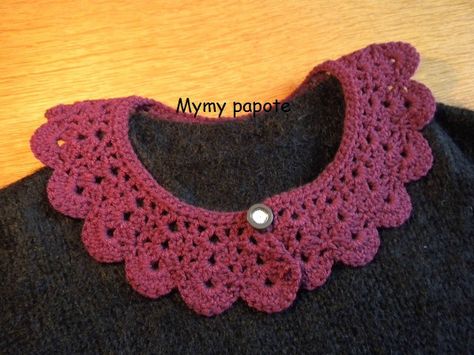 DSCN7361 Col Crochet, Crochet Collar, Diy Knitting, Crochet Scarves, Crochet Amigurumi, Kids Dress, Crochet Necklace, Crochet Earrings, Amigurumi