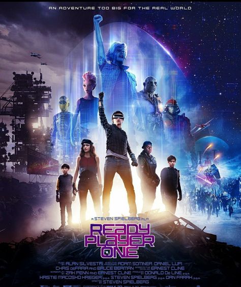 A gripping and intresting movie to watch. Ready Player One Movie, Full Mon, 3d Cinema, Simon Pegg, Saturday Night Fever, Video Game Systems, 2018 Movies, Ready Player One, I Love Cinema