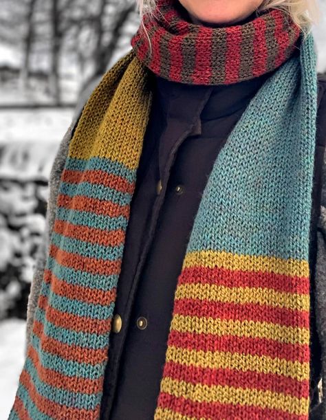 Knitted Scarf, Stripe Scarf, Vegan Scarf, Colour Block Stripes Autumn Tweed - Etsy UK Knit Scarf Outfit, Stripe Scarf Knit, North Pennines, Stripe Scarf, Color Block Scarf, Scarf Outfit, Hand Knit Scarf, Scarf Knitting Patterns, Colorful Scarf