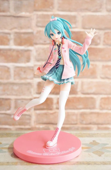 Vocaloid Figures, Miku Figures, Cute Figures, Miku Figure, 3d Figures, Anime Figurines, Figure Poses, Anime Dolls, الرسومات اللطيفة