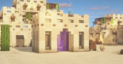 Minecraft Desert Market Stall, Sand Village Minecraft, Minecraft Mediterranean Village, Minecraft Desert Village Ideas, Minecraft Desert Ideas, Desert Village Minecraft, Minecraft Sand Castle, Minecraft Desert City, Minecraft Desert Village