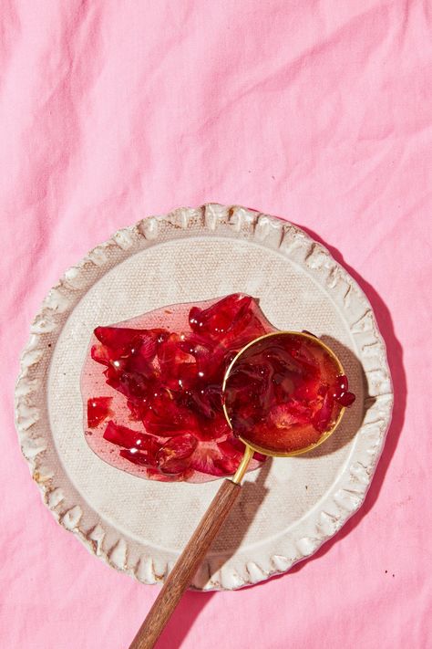 Rose Petal Jam.. Jason's rose plant that I don't really like gave a lot of roses so I obviously stole them all and made a small of jam! • • • • • #feedfeed #thebakefeed #f52grams #foodfluffer #thekitchn #hautecuisines #edibleflowers #eeeeeats #beautifulcuisines #foodblogfeed #eattheworld #foodandwine #rose Rose Petal Jam, Rose Jam, Rose Plant, Food Mood, Planting Roses, Edible Flowers, Marmalade, Rose Petals, Wine Recipes