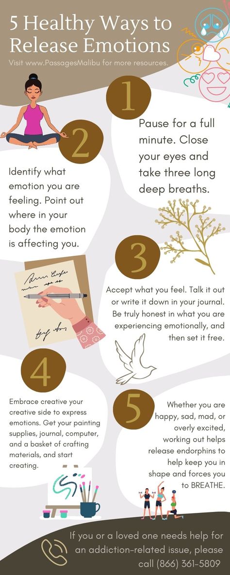 5 Healthy Ways to Express and Release Emotions Healthy Outlets For Emotions, How To Let Emotions Out, Healthy Ways To Release Emotions, Healthy Emotional Outlets, How To Manage My Emotions, Healthy Ways To Express Anger, Emotional Release Therapy, How To Emotionally Regulate, How To Express Anger In A Healthy Way