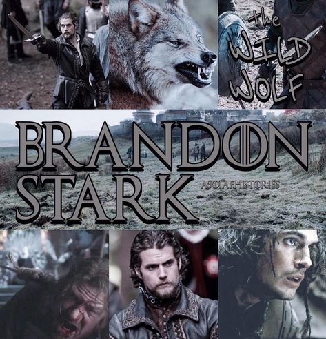 Brandon Stark❄️ • ❄️ The Wild Wolf was born was the first born son to Lord Rickard Stark of  Winterfell. Brandon was fostered Barrowton as… Brandon Stark Wild Wolf, Ned Stark Fanart, Rickard Stark, Brandon Stark, Ned Stark, Dire Wolf, House Stark, Wild Wolf, Lily Aldridge