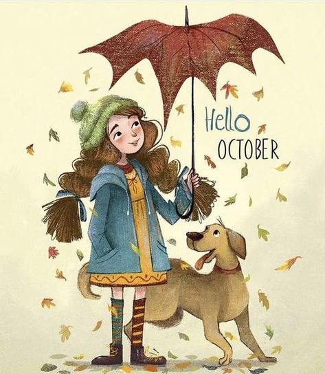 Neuer Monat, Abstract Painting Diy, Hello November, Hello October, Funky Socks, People Illustration, Childrens Illustrations, Illustration Character Design, Illustration Artists