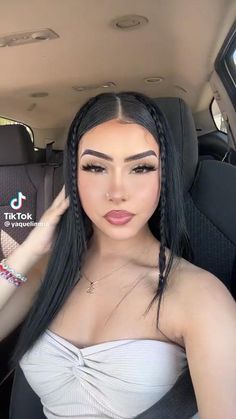 Prom Hairstyles For Long Hair Latina, Latina Hairstyles Braids, Latina Braids, Latina Hairstyle, Hairstyle Braids, Latina Hair, Birthday Hairstyles, Hairstyle Inspo, Peinados Recogidos