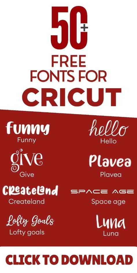 50+ Exclusive FREE Cricut Fonts - Click to Downlaod Svg Free Fonts For Cricut, How To Download Free Fonts For Cricut, Cricut Fonts Free, Free Cricut Fonts, Free Cricut Downloads, Christmas Fonts Alphabet, Free Fonts For Cricut, Merry Christmas Font, Studying Funny