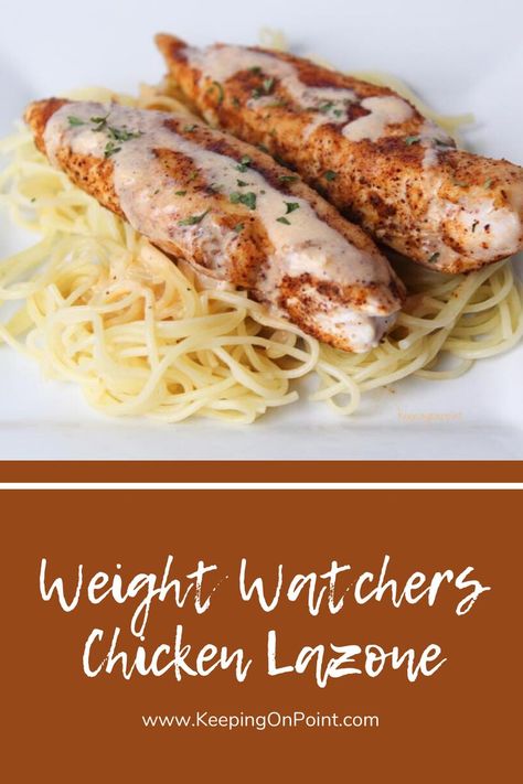 Weight Watchers Chicken Lazone - this is one of my favorite dinner recipes! Chicken Lazone, Weight Watchers Menu, Weight Watchers Meals Dinner, Dinner Soup, Weight Watchers Meal Plans, Weight Watchers Recipes Desserts, Soup Chicken, Weight Watchers Chicken, 100 Calorie