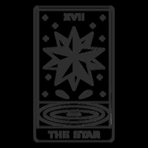 Tarot Card Designs Simple, The Star Tarot Drawing, The Star Tarot Card Drawing, Tarot Cards Simple Design, The Star Tarot Tattoo Simple, Tarot Cards Art Simple, Tarot Cards Drawing Simple, Tarot Drawing Simple, Tarot Card Svg Free