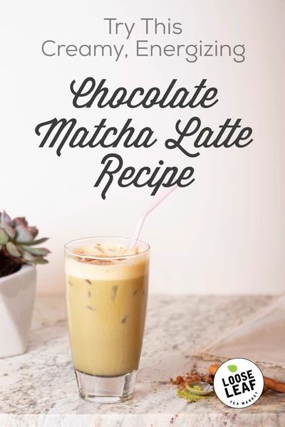 Chocolate Matcha Latte, Tea Recipes Loose Leaf, Gut Protocol, Matcha Recipes, Wellness Tea, Tea Latte Recipe, Matcha Latte Recipe, Breakfast Muffin, Drink Syrups