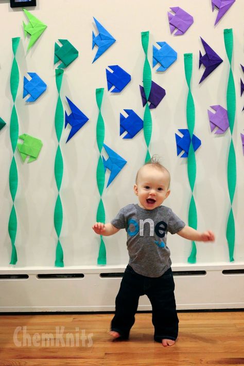 ChemKnits: A Whale of a First Birthday Party Under The Sea First Birthday Boy, Whale Birthday Party, Whale Birthday Parties, Whale Party, Whale Birthday, Fishing Birthday Party, Fishing Party, Shark Birthday Party, Sea Birthday Party