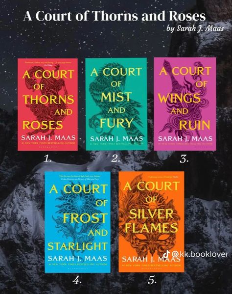 Acotar Order, Acotar Reading Order, Acotar Cover, Court Of Thrones And Roses, Popular Book Series, Romance Books Worth Reading, Fiction Books Worth Reading, Book Reading Journal, Dark Books