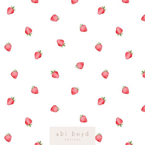 Strawberry Fabric Pattern, Cute Fabric Prints, Mia Core, Baby Pink Wallpaper Iphone, Strawberry Background, Pattern Fruit, Chic Tattoo, College House, Laptop Wallpapers