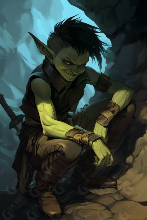 Goblin Usurper (Storm King's Thunder) D&d Goblin, Goblin Necromancer, Male Goblin Art, Goblin Merchant, Druid Rogue, Goblin Character Design, Goblin Rogue, Goblin Character, Dnd Orc