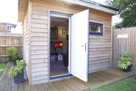 Soundproof Garden Room at a size of 3 metres by 3 metres Shed Music Studio, Garden Music Studio, Music Studio Shed, Music Shed Backyard Studio, Home Gym Shed Garden Office, Small Garden Office Pod, Studio Soundproofing, Office Music, Music Studios