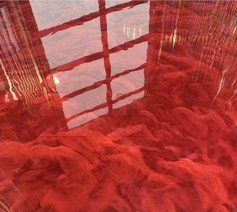 Red epoxy floors can be added with any accent colors Exopy Flooring Diy, Red Epoxy Floor, Colorful Epoxy Floor, Flooring Epoxy, Epoxy Concrete, Epoxy Floor Paint, Epoxy Floor 3d, Resin Floor, Types Of Stairs