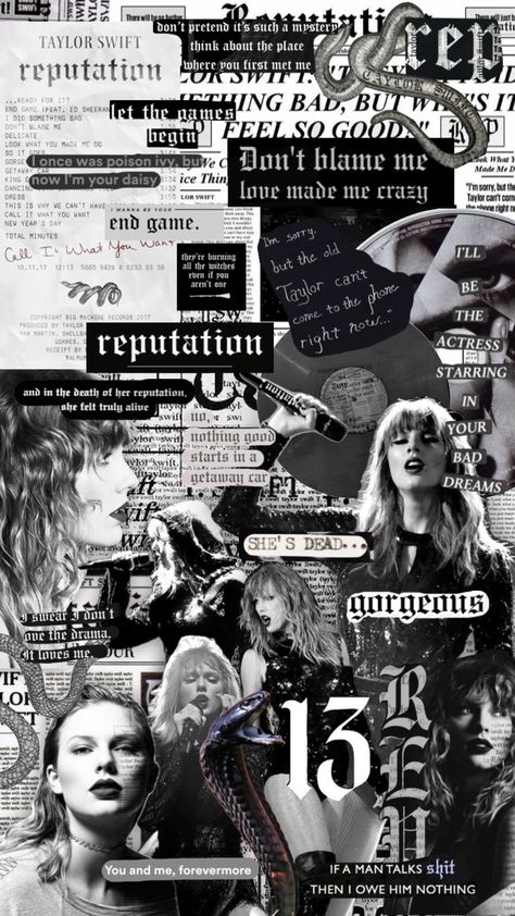 #reputation #reputationera #reputationtaylorswift #reputationaesthetic #taylorswift #ts6 #taylorswiftaesthetic #taylorswiftcollage #dontblameme #getawaycar #readyforit #dress Reputation Collage Wallpaper, Dress Shuffles, Dress Reputation, Reputation Taylor Swift Wallpaper, Taylor Swift Reputation Wallpaper, Rep Tv, Rep Era, Taylor Swift Nails, Purple Music