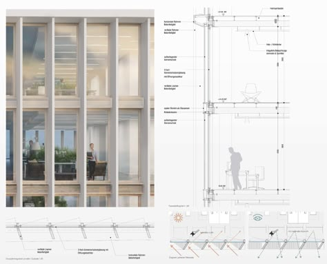 Construction Details Architecture, Architecture Elevation, Facade Architecture Design, Architecture Panel, Architecture Concept Diagram, Architecture Design Drawing, Architecture Graphics, Architectural Section, Layout Architecture