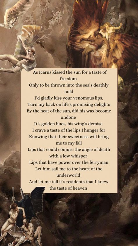 Poem Icarus golden Icarus Poem, Flight Of Icarus, A Poem, Flight, Poetry