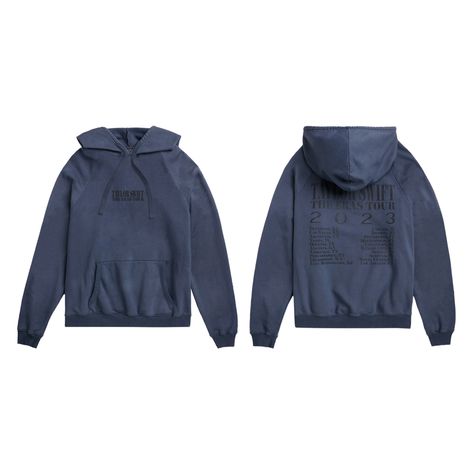 TAYLOR SWIFT THE ERAS TOUR WASHED BLUE HOODIE ($75). Washed blue hoodie featuring "Taylor Swift The Eras Tour" printed on front and "Taylor Swift The Eras Tour 2023" and tour locations printed on back. Oversized fit. 80% cotton, 20% polyester. Sizes: XS - 4XL Taylor Swift Eras Tour Hoodie, Taylor Swift Eras Tour Merch, Lake Holon, Taylor Swift Hoodie, Eras Tour Hoodie, Eras Tour Merch, Taylor Swfit, Eras Tour 2023, Tour Aesthetic