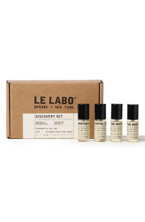 Le Labo Perfume, Perfume Discovery Set, Unique Gifts Women, Perfume Sets, Le Labo Santal 33, Teen Boyfriend, Minimal Life, Discovery Box, Luxury Gifts For Women