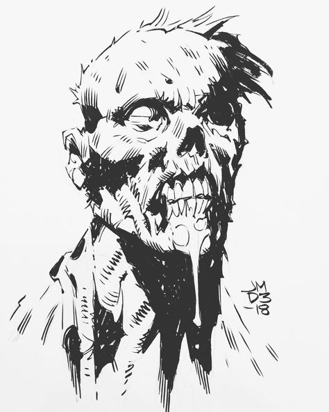 Zombies Apocalypse Art, Sick Drawings, Zombie Drawings, Wednesday Sketch, Arte Zombie, Comic Art Sketch, Apocalypse Art, Zombie Art, October Halloween