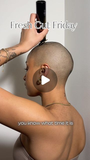 Women With Bald Fades, 4c Hair Buzzcut, Shaved Haircuts For Black Women, Low Fade Women, Barber Cuts For Women, Bald Cuts For Black Women, Black Women Shaved Hairstyles, Brush Haircut For Black Women, Bald Women Photography