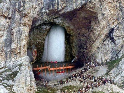 Amarnath Temple          Amarnath is one among the four major pilgrimages of India. The temple is opened for devotees only during summers.... Amarnath Temple, Amarnath Yatra, Temple India, Vaishno Devi, Shiva Linga, Lord Shiva Family, Om Namah Shivaya, Shiva Shakti, God Shiva