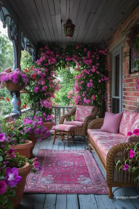 Balcon Mic, Summer Planter, Spring Porch Decor, Balkon Decor, Front Porch Decorating, Planter Ideas, Outdoor Patio Decor, Balcony Design, Dream House Interior