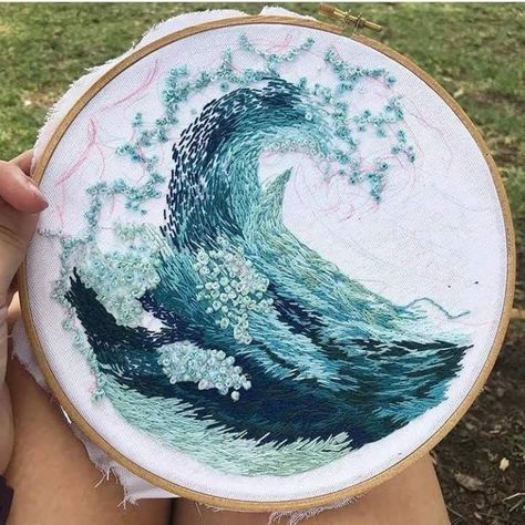 Embroidered Art, 자수 디자인, Hand Embroidery Art, Crewel Embroidery, Hand Embroidery Stitches, Modern Embroidery, Embroidery Hoop Art, Embroidery Craft, Drawing Tutorials