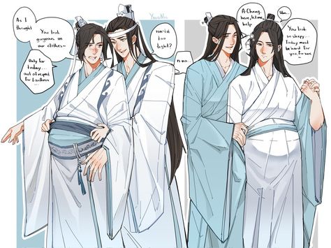 Xicheng Mpreg, Wangxian Mpreg, Mpreg Manga, Birth Manga, Lan Xichen, Anime Pregnant, Fantasy Art Couples, Creepy Smile, Jiang Cheng